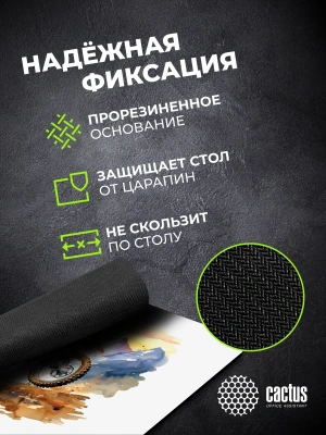 Коврик для мыши Cactus Motobike 250x200x3мм (CS-MP-D12S)