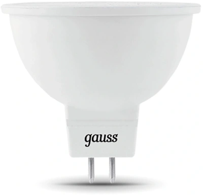 Лампа светодиодная Gauss 101505109 9Вт цок.:GU5.3 рефлек. 150B св.свеч.бел.теп. MR16 (упак.:1шт)