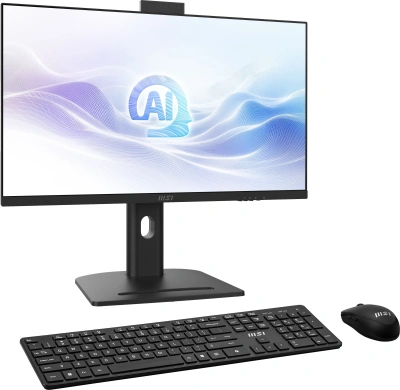 Моноблок MSI Modern AM273QP AI 1UM-088XRU 27" WQHD Core Ultra 7 155H (1.4) 32Gb SSD1Tb Arc graphics CR без ОС 2.5xGbitEth WiFi BT 150W клавиатура мышь Cam черный 2560x1440