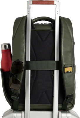 Рюкзак мужской Piquadro Ael CA6923S142/VE зеленый тимьяновый натур.кожа