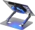 Подставка для ноутбука Digma D-NCP170-1xRGB110 17" 240x230x50мм 28дБ 2xUSB 1x 110ммFAN 790г Fan-control алюминий серый