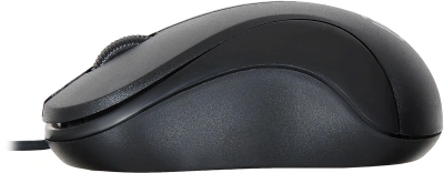 Мышь Оклик 115S черный оптическая 1200dpi USB для ноутбука 3but (711636)