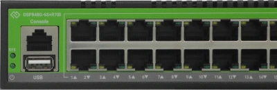 Коммутатор Digma DSP848G-6S+R700 (L3) 48x1Гбит/с 6SFP+ 700W управляемый