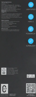 Мышь Logitech G Pro X Superlight 2 черный оптическая 32000dpi беспров. USB 4but (910-006632)