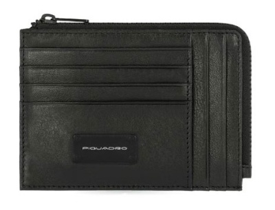 Чехол для кредитных карт Piquadro Harper PU1243APR/N черный натур.кожа