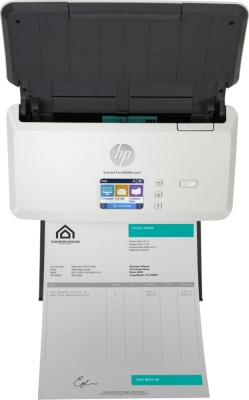 Сканер протяжный HP ScanJet Pro N4000 snw1 (6FW08A) A4 белый/черный