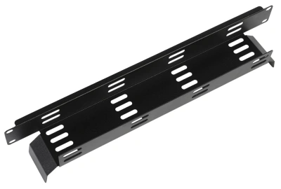 Кабельный органайзер горизонтальный ЦМО ГКО-Л-1-9005 односторонний пластиковый канал 2U шир.:19" глуб.:67.6мм