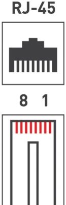 Коннектор PROconnect (05-1021-3) UTP кат.5E RJ45 прозрачный