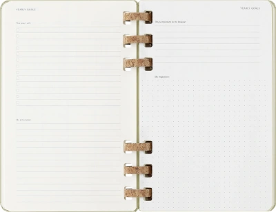 Еженедельник Moleskine ACADEMIC SPIRAL Large 150х210мм 200стр. спираль киви