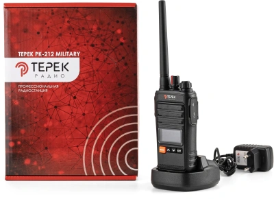 Рация Терек РК-212 502кан. до 13км аккум. сигн.Аналоговый черный (РК-212 MILITARY U)