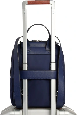 Рюкзак женский Piquadro Lyra CA5566W92T/BLU темно-синий нейлон/натур.кожа