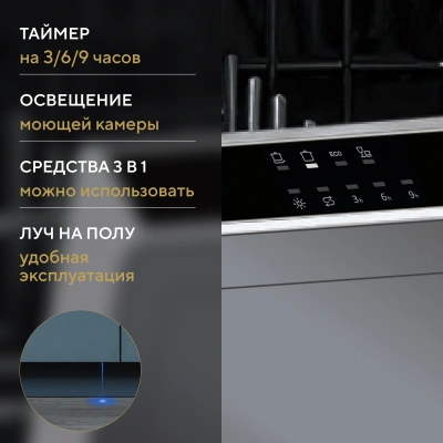 Посудомоечная машина встраив. Hyundai HBD 440 2100Вт узкая