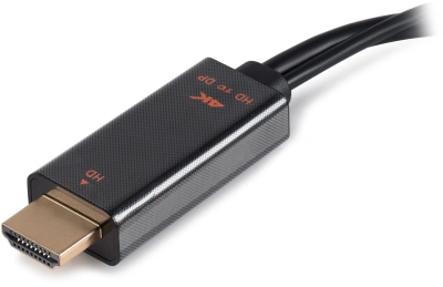 Переходник Buro HDMI (m)/DisplayPort (f) черный (BU-HDMI(M)-DP(F))