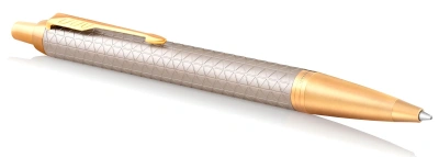 Ручка шариков. Parker IM Premium K323 (1931687) Grey GT M син. черн. подар.кор.
