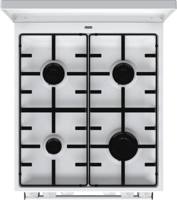 Плита Комбинированная Gorenje GK5A22WH белый (металлическая крышка) реш.сталь
