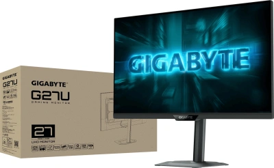 Монитор Gigabyte 27" G27U черный IPS LED 16:9 HDMI матовая HAS Piv 350cd 178гр/178гр 3840x2160 320Hz G-Sync FreeSync Premium DP 4K USB 6.96кг