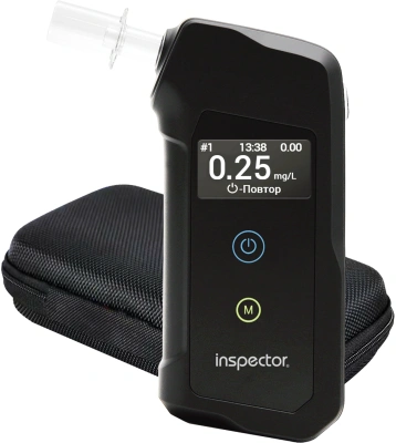 Алкотестер Inspector АТ950 электрохимический черный