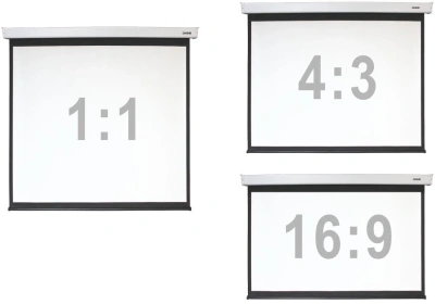 Экран Digis 156" 280x280см Electra-F DSEF-1109 1:1 настенно-потолочный рулонный (моторизованный привод)