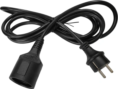 Шнур питания Lanmaster LAN-PPS/SH-5.0-BK вилка Shuko-Shuko розетка проводник.:3x1.5мм2 5м 220В 16А черный