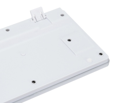 Клавиатура Оклик 420MRL белый USB slim Multimedia LED (1091227) кабель 1.5м