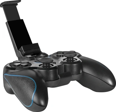 Геймпад Defender Blaster черный Bluetooth Беспроводной виброотдача (в компл.:держатель для смартфона/кабель USB) (64283)