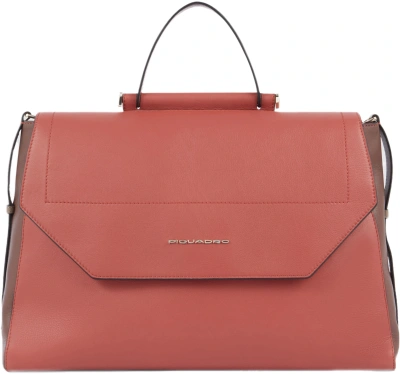 Деловая сумка женская Piquadro Circle BD6778W92/ARTM с отделением для ноутбука 14" терракотовая/кофейная натур.кожа