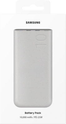 Мобильный аккумулятор Samsung EB-P3401 10000mAh PD3.0 25W 4.8A 2xUSB-C бежевый (EB-P3401XURGRU)