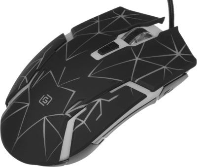 Мышь Оклик 701G черный оптическая 3600dpi USB для ноутбука 6but (1884623)