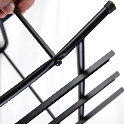 Лоток горизонтальный Deli E9181 для бумаг 350х278х275мм черный металл сетка