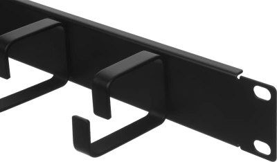 Кабельный органайзер горизонтальный Lanmaster TWT-ORG1U-5V односторонний кольца 1U шир.:19"