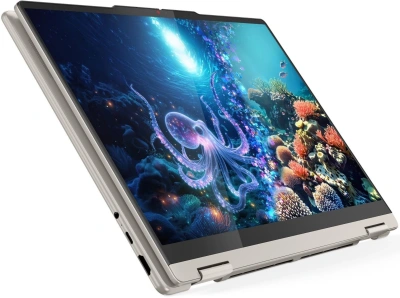 Ноутбук Lenovo Yoga 7 14AKP10 Ryzen AI 5 340 24Gb SSD1Tb AMD Radeon 840M 14" OLED Touch WUXGA (1920x1200) Windows 11 Home beige WiFi BT Cam (83JR005YRK)