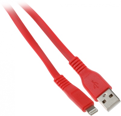 Кабель Premier 6-703RL45 2.0R USB (m)-Lightning (m) 2м красный пакет