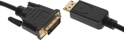 Кабель аудио-видео Buro 1.1v DisplayPort (m)/DVI-D (Dual Link) (m) 3м. позолоч.конт. черный (BHP DPP_DVI-3)
