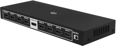 Сплиттер аудио-видео Digma DHSP-v2x8 HDMI (f)/8xHDMI (f) черный