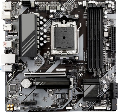 Материнская плата Gigabyte B650M K Socket AM5 AMD B650 4xDDR5 mATX AC`97 8ch(7.1) 2.5Gg RAID+HDMI