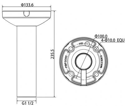 Кронштейн Dahua DH-PFB300C