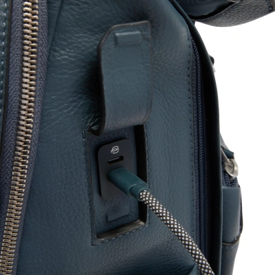 Рюкзак мужской Piquadro Tebe CA7158W144/BLU синий натур.кожа
