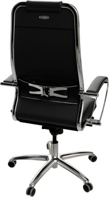 Кресло Метта Samurai KL-1 черный сиденье черный экокожа с подголов. крестов. алюминий хром