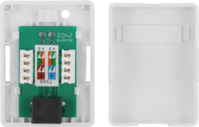 Розетка ITK CS2-1C5EU-12 настен. RJ45 1 кат.5E UTP бел.