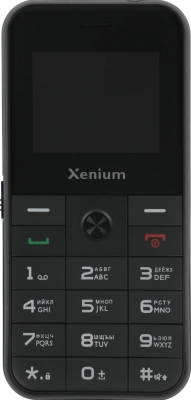 Мобильный телефон Xenium X718 черный моноблок 2Sim 1.77" 128x160 Spreadtrum ThreadX RTOS 0.3Mpix GSM900/1800 MP3 FM microSD max32Gb