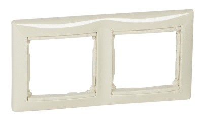 Рамка Legrand Valena 774352 лицевая 2x горизонтальный монтаж поликарбонат слоновая кость