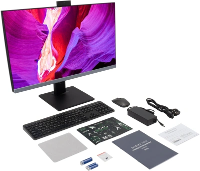 Моноблок Digma Pro Unity 23.8" Full HD i3 1215U (1.2) 16Gb SSD512Gb UHDG CR Windows 11 Pro GbitEth WiFi BT 90W клавиатура мышь Cam серый/черный 1920x1080