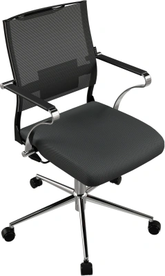 Кресло Метта Sit Air 24/7 M4-281K - Italy (M09.B23.G18.W01) черный сиденье черный сетка/ткань крестов. хром