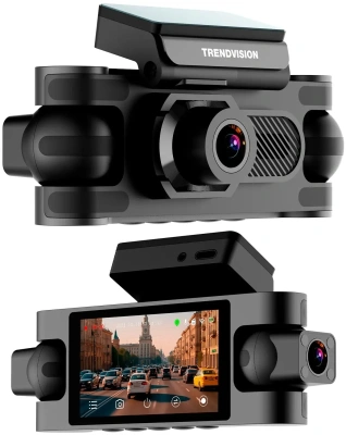 Видеорегистратор TrendVision Proof 360 черный 2Mpix 1440x2560 1440p 150гр. GPS SigmaStar SSC8826Q