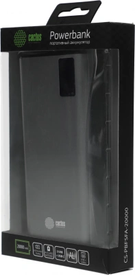 Мобильный аккумулятор Cactus CS-PBFSFA-20000 20000mAh 22.5W 4.5A 2xUSB-A/USB-C серый