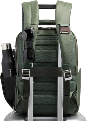 Рюкзак мужской Piquadro Tebe CA7157W144/VE хаки натур.кожа