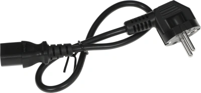 Шнур питания Lanmaster LAN-PP13/SHA-0.5-BK C13-Schuko проводник.:3x0.75мм2 0.5м 220В 10А черный