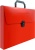 Портфель Бюрократ -BPP01RED 1 отдел. A4 пластик 0.7мм красный