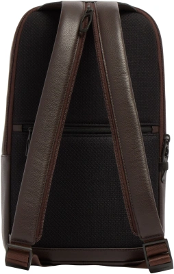 Рюкзак слинг Piquadro Russel CA6764W137/TM темно-коричневый натур.кожа