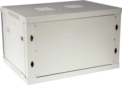 Шкаф коммутационный Lanmaster (TWT-CBWPM-27U-6X8-GY) настенный 27U 600x800мм пер.дв.металл задн.дв.спл.стал.лист 2 бок.пан. 60кг серый 700мм 56кг 1302мм IP20 металл